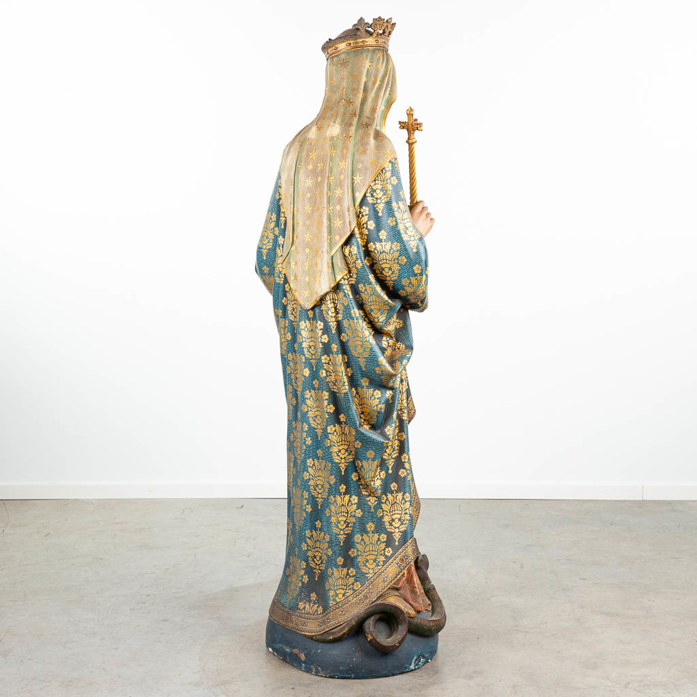 1 Gothic - style Exceptional St. Mary & Child Statue