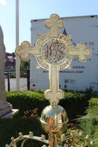 Exposition - Chapel style Gothic - style en Brass / Bronze, Belgium 19th century