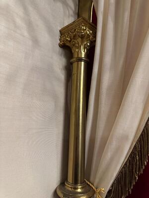 Exposition Chapel style Gothic - Style en Bronze Gilt /Fabrics , Belgium  19 th century ( Anno 1885 )