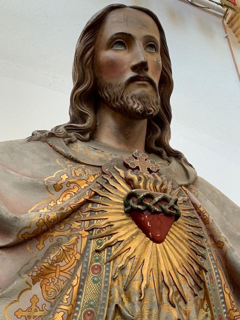 1 Gothic - style Extrema Tall Stunning And Unique Statue Of The Sacred Heart