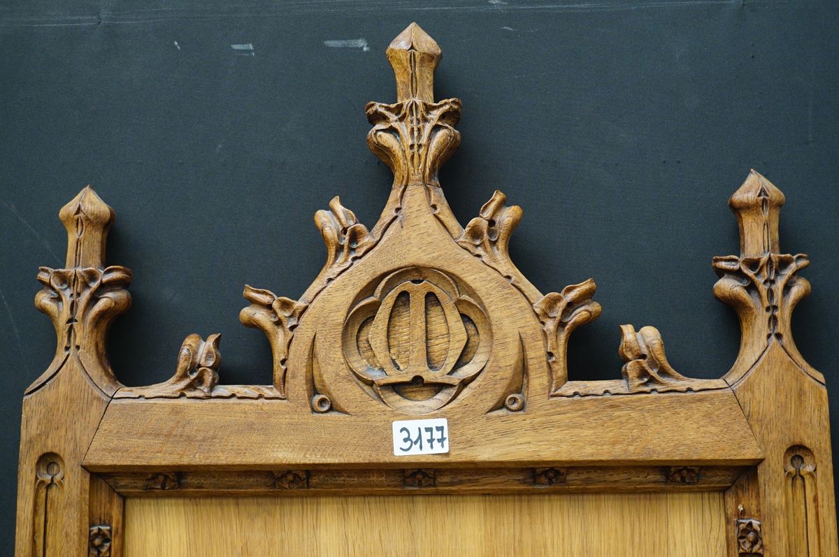 1 Gothic - Style Framed Painting Of St. Mary Of Perpetual Assistance