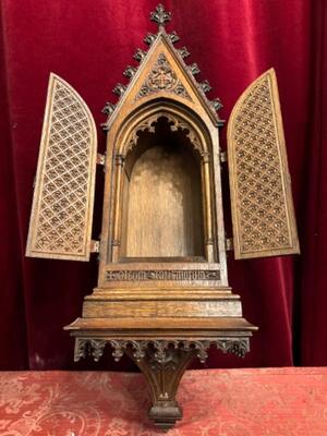 Hanging Chapel style Gothic - Style en Oak wood, Belgium  19 th century ( Anno 1865 )