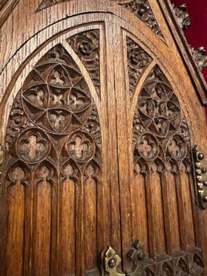 Hanging Chapel style Gothic - Style en Oak wood, Belgium  19 th century ( Anno 1865 )