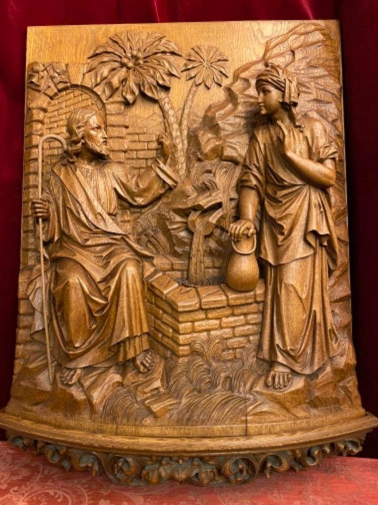 1 Gothic - Style Imagination Jesus With The Samaritan Woman At The Well Of St. Jacop / James. By H.Van Der Geld