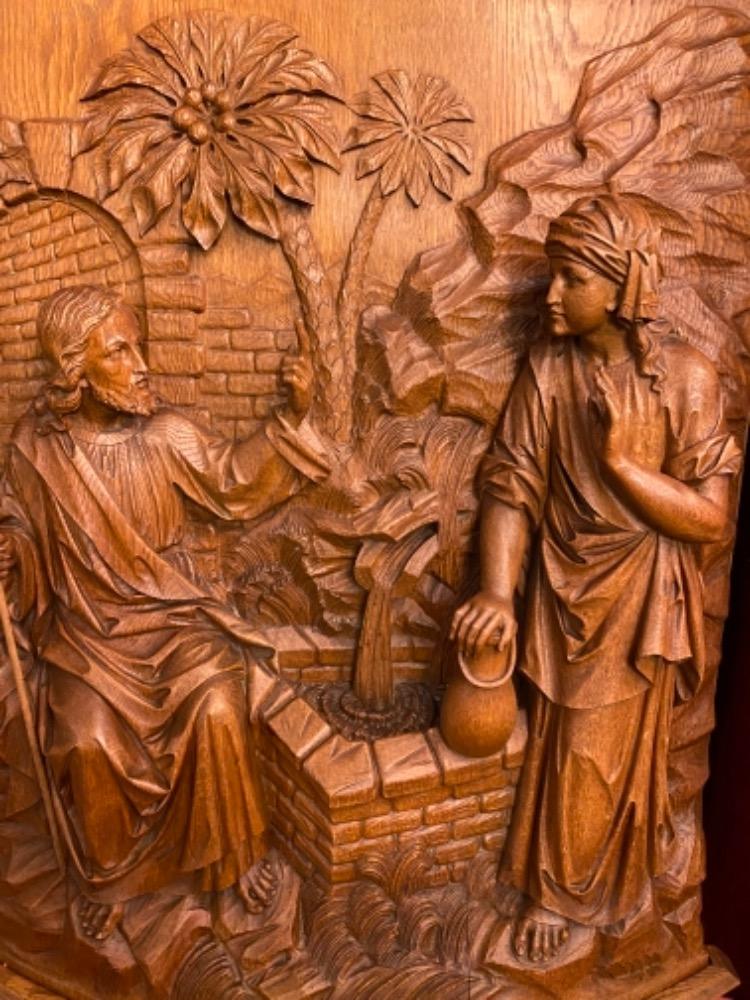 1 Gothic - Style Imagination Jesus With The Samaritan Woman At The Well Of St. Jacop / James. By H.Van Der Geld