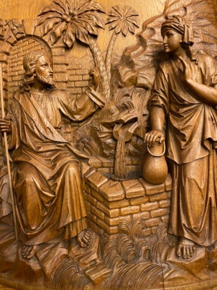 1 Gothic - Style Imagination Jesus With The Samaritan Woman At The Well Of St. Jacop / James. By H.Van Der Geld