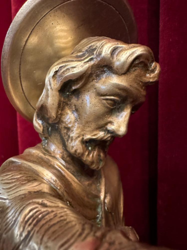 1 Gothic - Style Imagination Sculpture Baptizing Jesus & St. John In The River Jordan