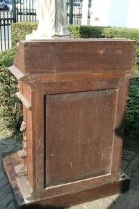 Kneeler style Gothic - Style en Oak wood, Belgium  19 th century ( Anno 1865 )