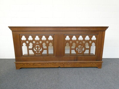 Kneeler  style Gothic - Style en Oak wood, Belgium  19 th century