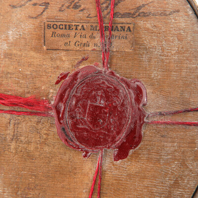 Large Multi Reliquary - Relics Holy Family & Multiple Important Saints style Gothic - Style en Bronze / Glass / Originally Sealed, Italy  19 th century