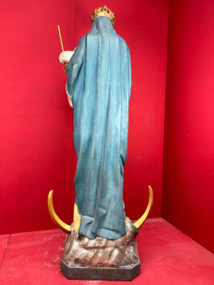 1 Gothic - Style Large St. Mary With Child Statue