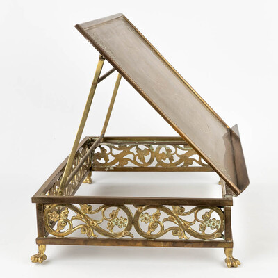 Lectern  style Gothic - Style en Brass / Bronze , Belgium  19 th century