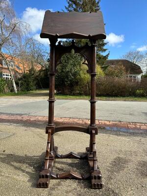 Lectern style Gothic - Style en Oak wood, Belgium  19 th century