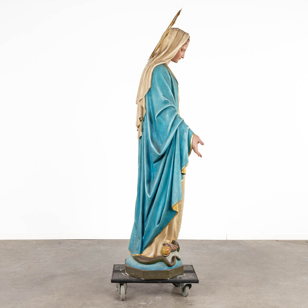 1 Gothic - Style Life Size Statue St. Mary