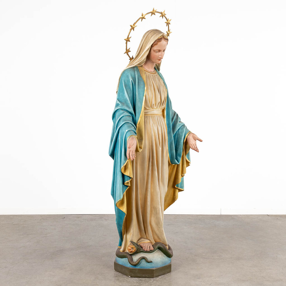 1 Gothic - Style Life Size Statue St. Mary