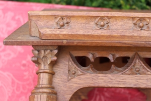 Missal Stand style Gothic - style en wood oak, France 19th century