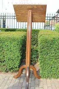 Missal Stand style Gothic - style en Oak wood, Belgium 19th century