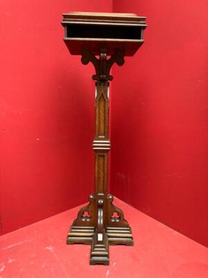 Missal Stand Adustable style Gothic - Style en Oak wood, Belgium  19 th century