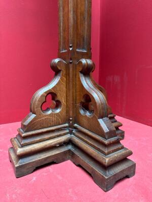 Missal Stand Adustable style Gothic - Style en Oak wood, Belgium  19 th century