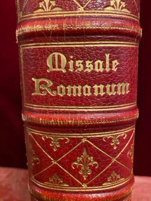 Missale Romanum style Gothic - Style Belgium  20 th century ( Anno 1912 )