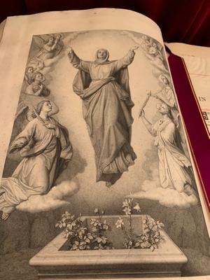 Missale Romanum  style Gothic - style en Messing / Paper, Belgium  19th century ( anno 1890 )