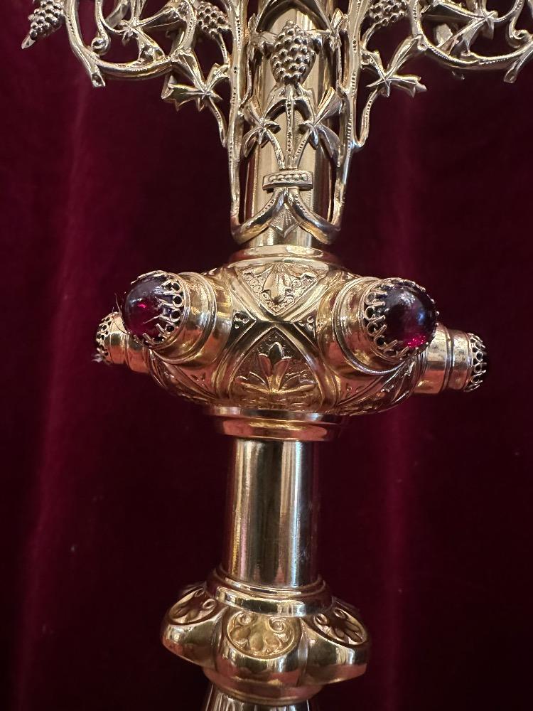 1 Gothic - Style Monstrance With Orignal Lunula