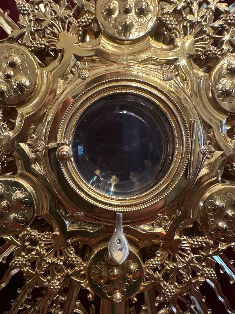 1 Gothic - Style Monstrance With Orignal Lunula