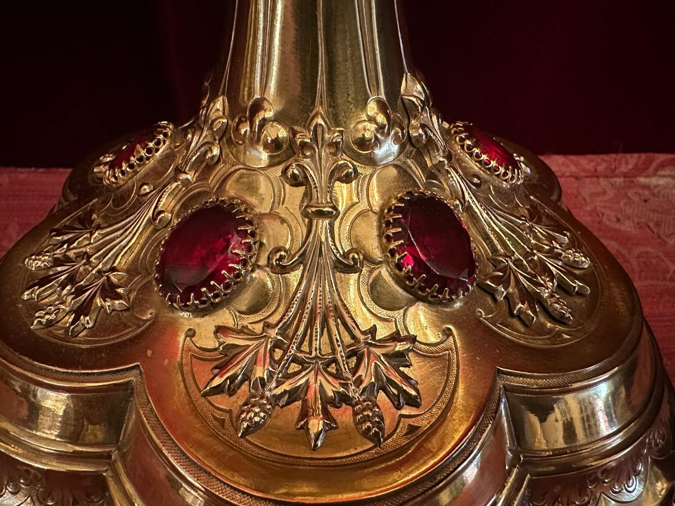 1 Gothic - Style Monstrance With Orignal Lunula