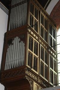 Organ Front style Gothic - style en wood oak, Belgium 19th century
