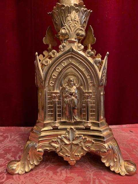 1 Gothic - style Pascal Candlestick Measures Without Pin