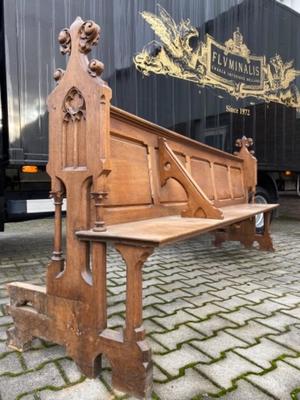 Pew style Gothic - Style en Oak wood, Netherlands  19 th century