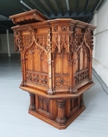 Pulpit  style Gothic - style en WOOD OAK, England 19th century