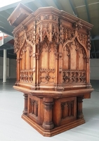 Pulpit  style Gothic - style en WOOD OAK, England 19th century