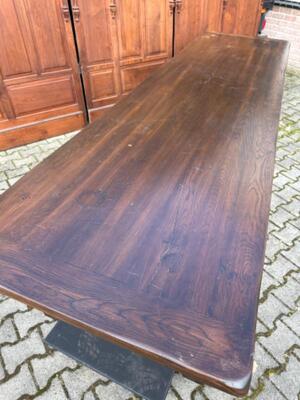 Refectory Table style Gothic - Style en Oak Wood, Belgium  20 th century ( Anno 1955 )