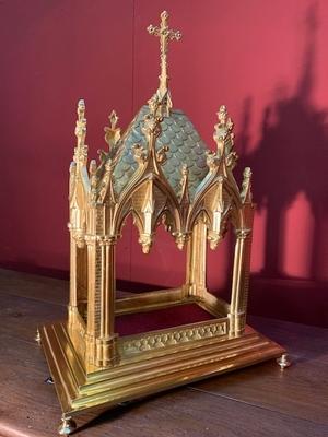 Relic House style Gothic - style en Bronze / Gilt, France 19th century ( anno 1890 )