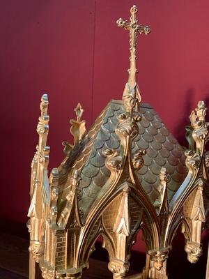 Relic House style Gothic - style en Bronze / Gilt, France 19th century ( anno 1890 )