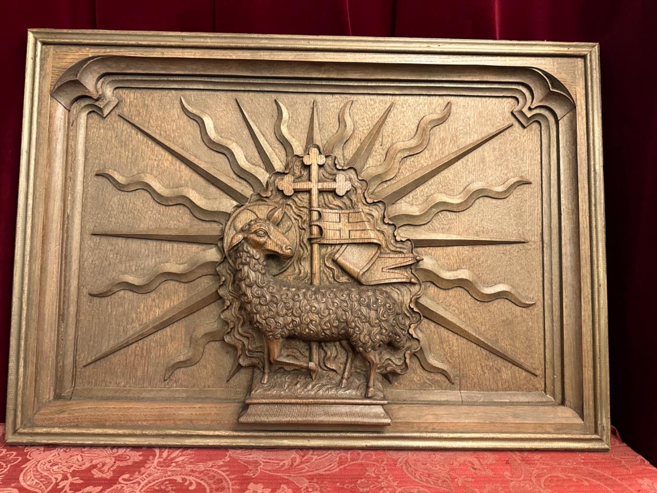 1 Gothic - style Relief Apocalyptic Lamb