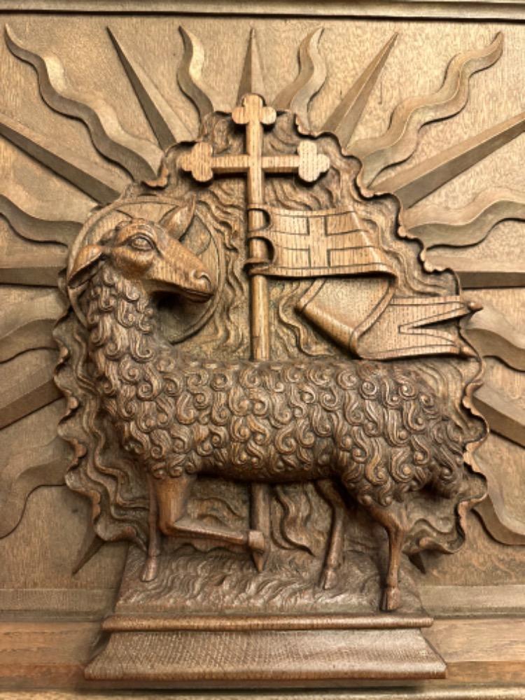 1 Gothic - style Relief Apocalyptic Lamb