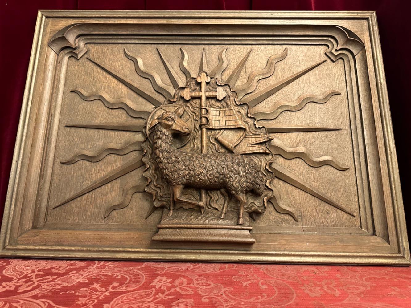 1 Gothic - style Relief Apocalyptic Lamb