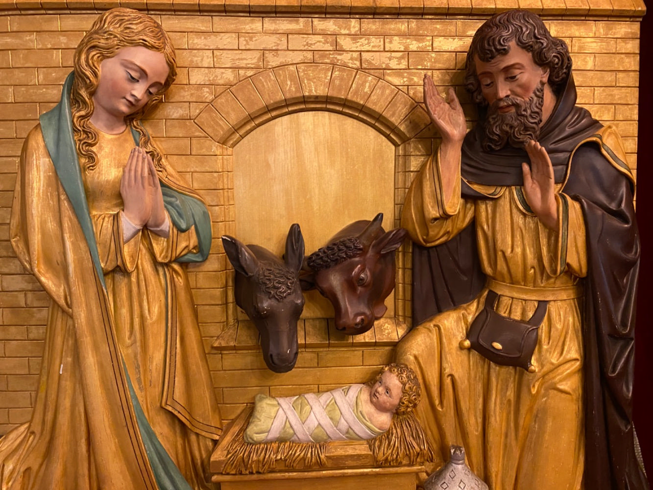 1 Gothic - style Relief Nativity Scene By: Mengelberg