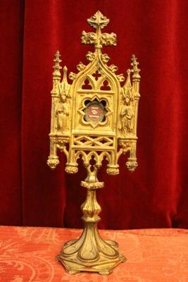 Reliquary style Gothic - style en Bronze / Gilt, France 19th century