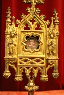 Reliquary style Gothic - style en Bronze / Gilt, France 19th century