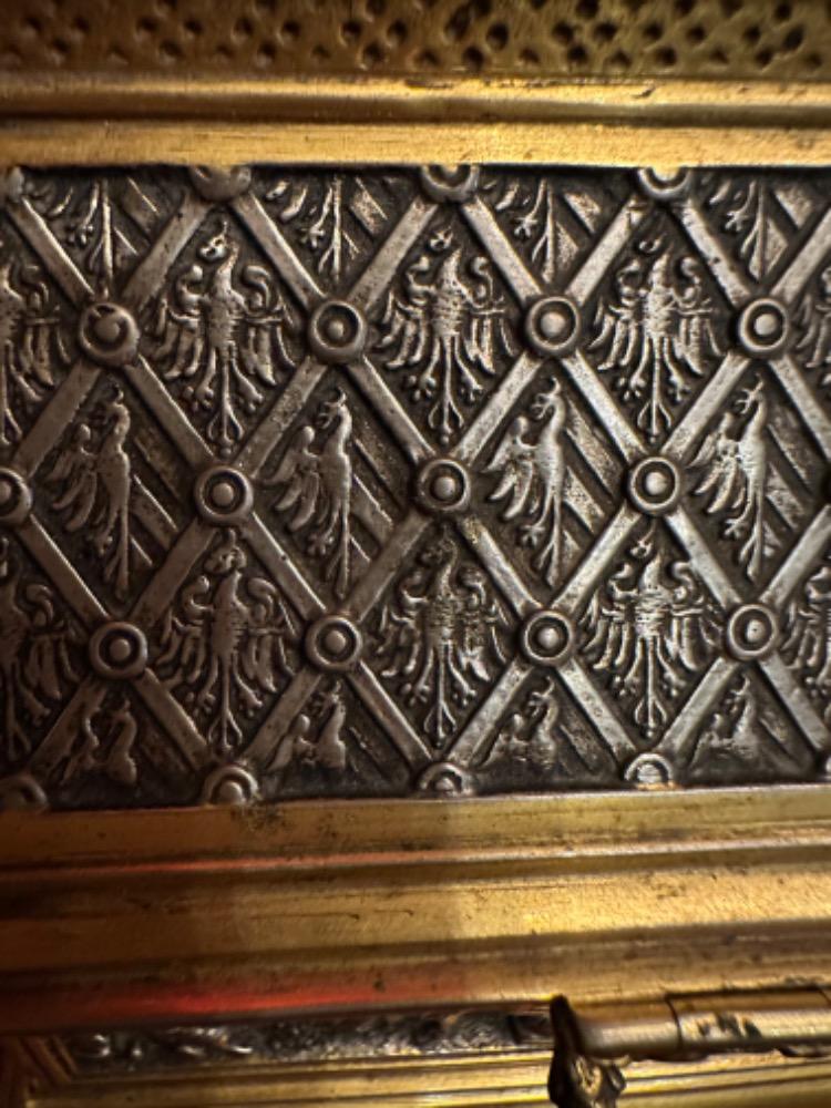 1 Gothic - Style Reliquary Gothic Style Silver And Gilt Ecclesiastical Box