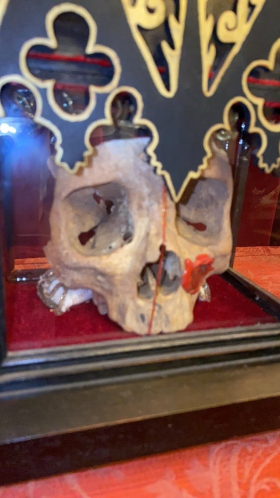 1 Gothic - style Reliquary - Relic Capite ( Pars Of Skull ) St. Justini