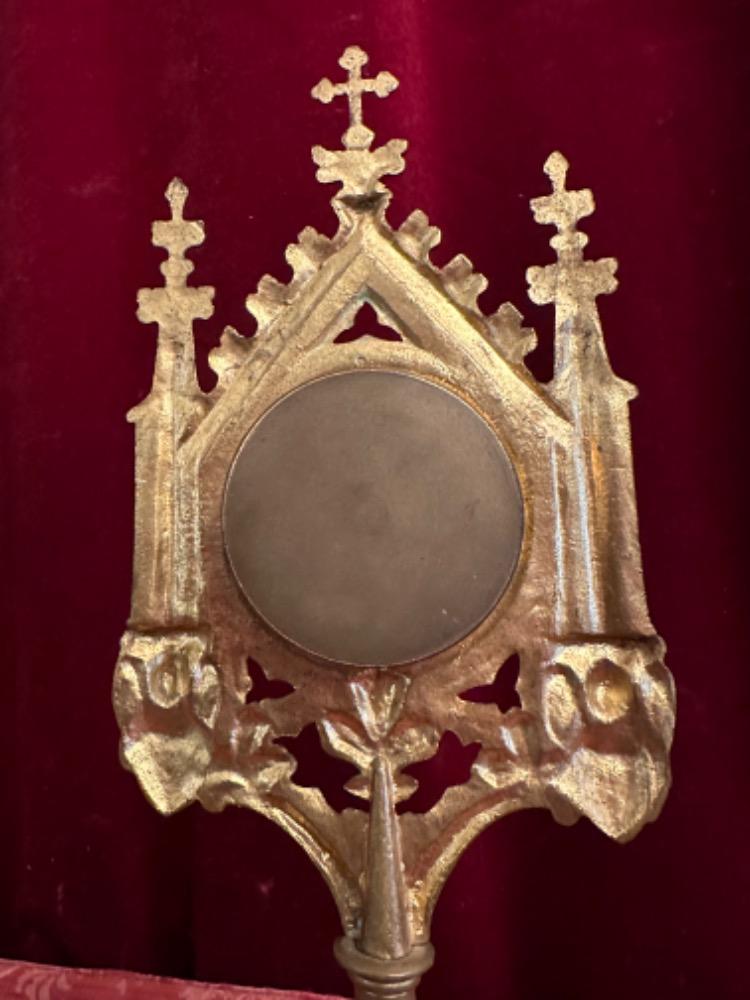 1 Gothic - Style Reliquary - Relic Ex Veste St. Hieronymus