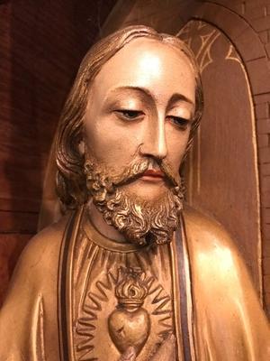 1 Gothic - style Retable : Christ Appearing To St. Margaret Mary Alacoque