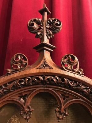 1 Gothic - style Retable : Christ Appearing To St. Margaret Mary Alacoque