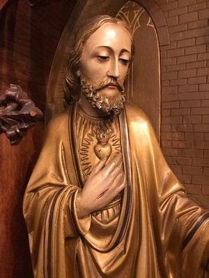 1 Gothic - style Retable : Christ Appearing To St. Margaret Mary Alacoque