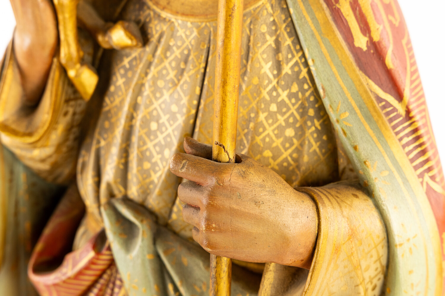 1 Gothic - Style Sculpture Of Jesus 'The Good Shepherd
