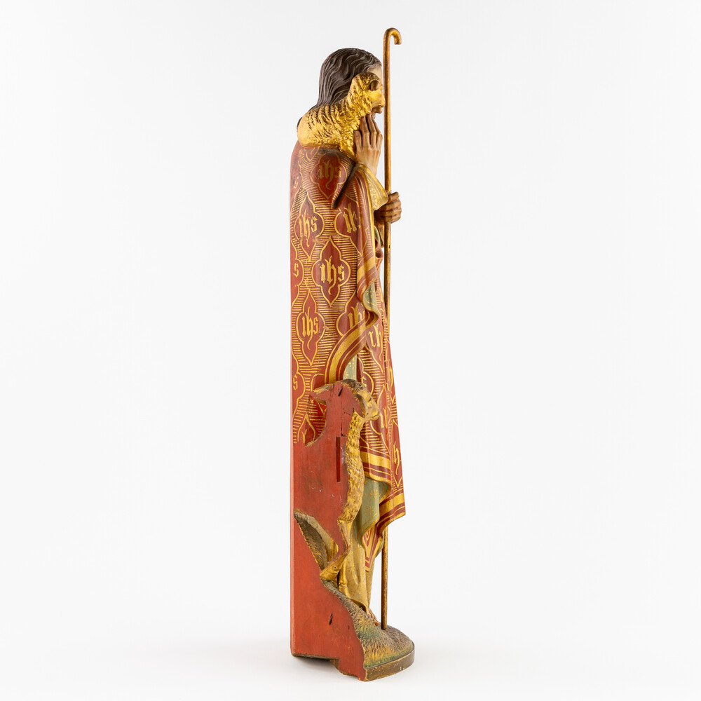 1 Gothic - Style Sculpture Of Jesus 'The Good Shepherd